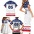 Custom United States Hockey Family Matching Short Sleeve Bodycon Dress and Hawaiian Shirt Go Champions USA