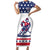 Custom United States Hockey Family Matching Short Sleeve Bodycon Dress and Hawaiian Shirt Go Champions USA