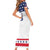 Custom United States Hockey Family Matching Short Sleeve Bodycon Dress and Hawaiian Shirt Go Champions USA