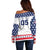 Custom United States Hockey Off Shoulder Sweater Go Champions USA