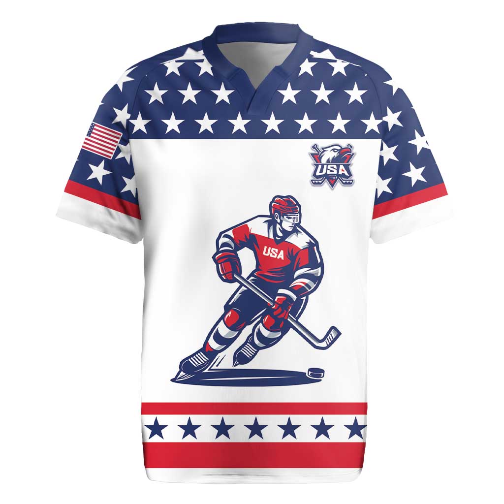 Custom United States Hockey Rugby Jersey Go Champions USA