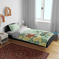 Kentucky Horse Racing Bedding Set Rose Diamond Pattern Mint