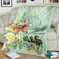 Kentucky Horse Racing Blanket Rose Diamond Pattern Mint