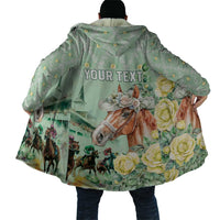Personalized Kentucky Horse Racing Cloak Rose Diamond Pattern Mint