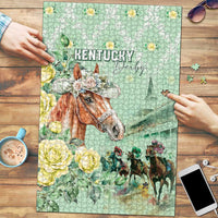 Kentucky Horse Racing Puzzle Rose Diamond Pattern Mint