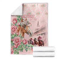 Kentucky Horse Racing Blanket Rose Diamond Pattern Pink