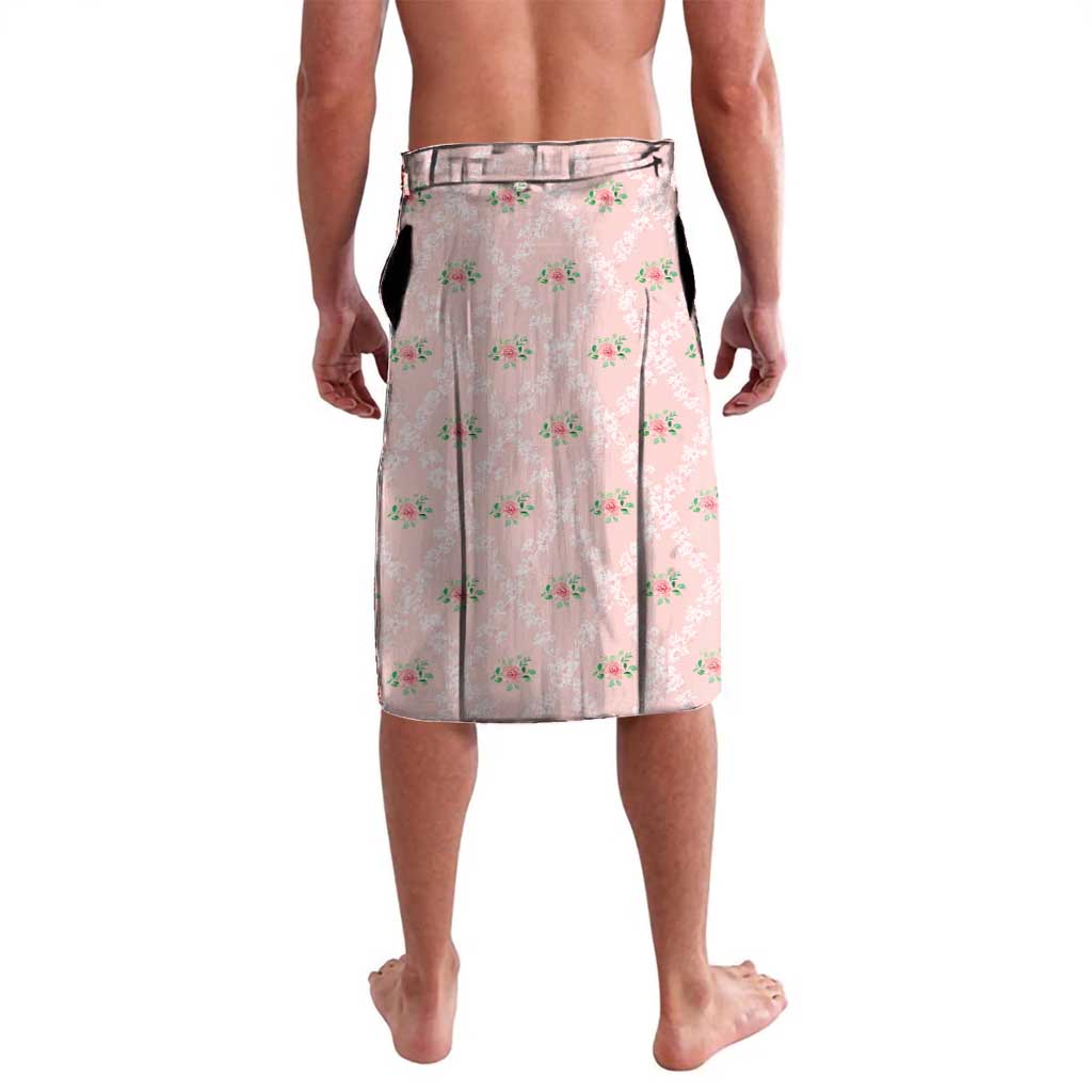 Personalized Kentucky Horse Racing Lavalava Rose Diamond Pattern Pink