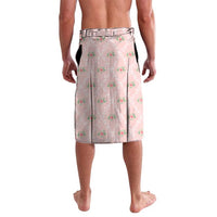 Personalized Kentucky Horse Racing Lavalava Rose Diamond Pattern Pink
