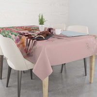 Kentucky Horse Racing Tablecloth Rose Diamond Pattern Pink
