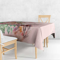 Kentucky Horse Racing Tablecloth Rose Diamond Pattern Pink