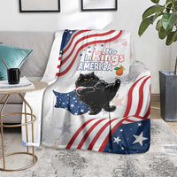 Funny Cat No Kings Blanket Rejecting Kings Since 1776 - Wonder Print Shop