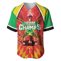 Custom Guyana Cricket Baseball Jersey Amazon Warriors Glorious Victory - Wonder Print Shop