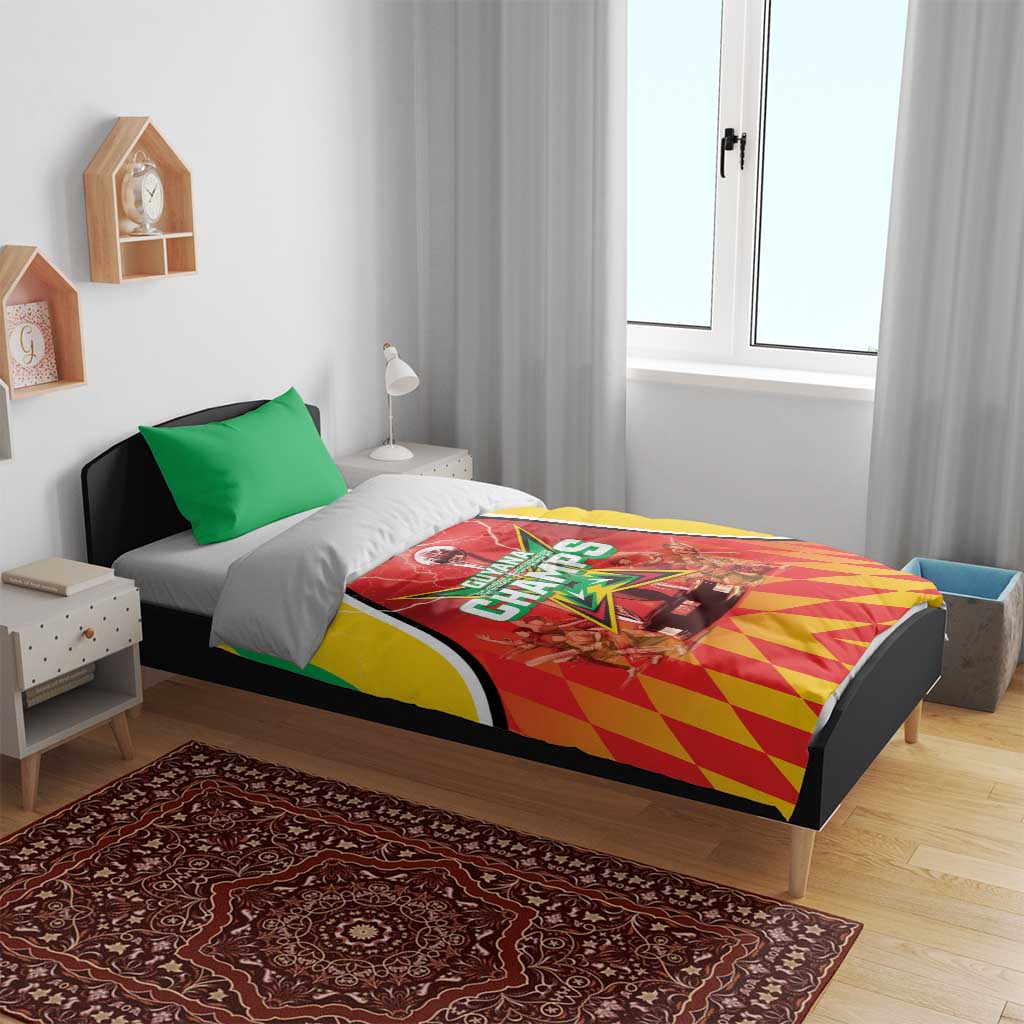 Guyana Cricket Bedding Set Amazon Warriors Glorious Victory - Wonder Print Shop