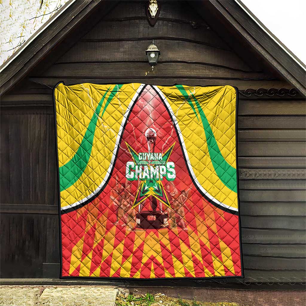 Guyana Cricket Quilt Amazon Warriors Glorious Victory - Wonder Print Shop