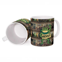 Resist Frog Ceramic Mug Protest Free Portland LT05