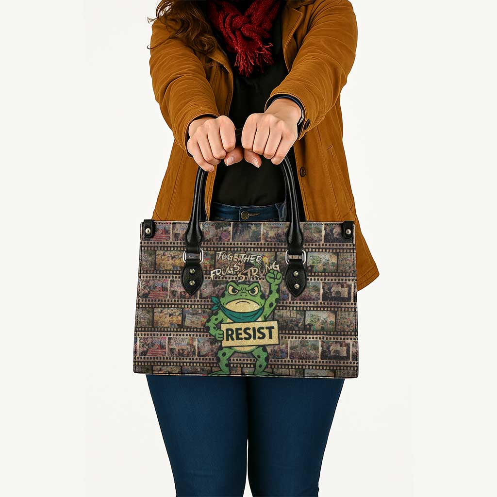 Resist Frog Leather Bag Protest Free Portland LT05