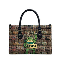 Resist Frog Leather Bag Protest Free Portland LT05