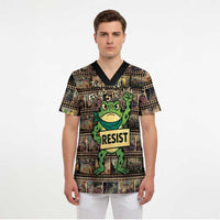 Resist Frog Scrub Top Protest Free Portland - Wonder Print Shop