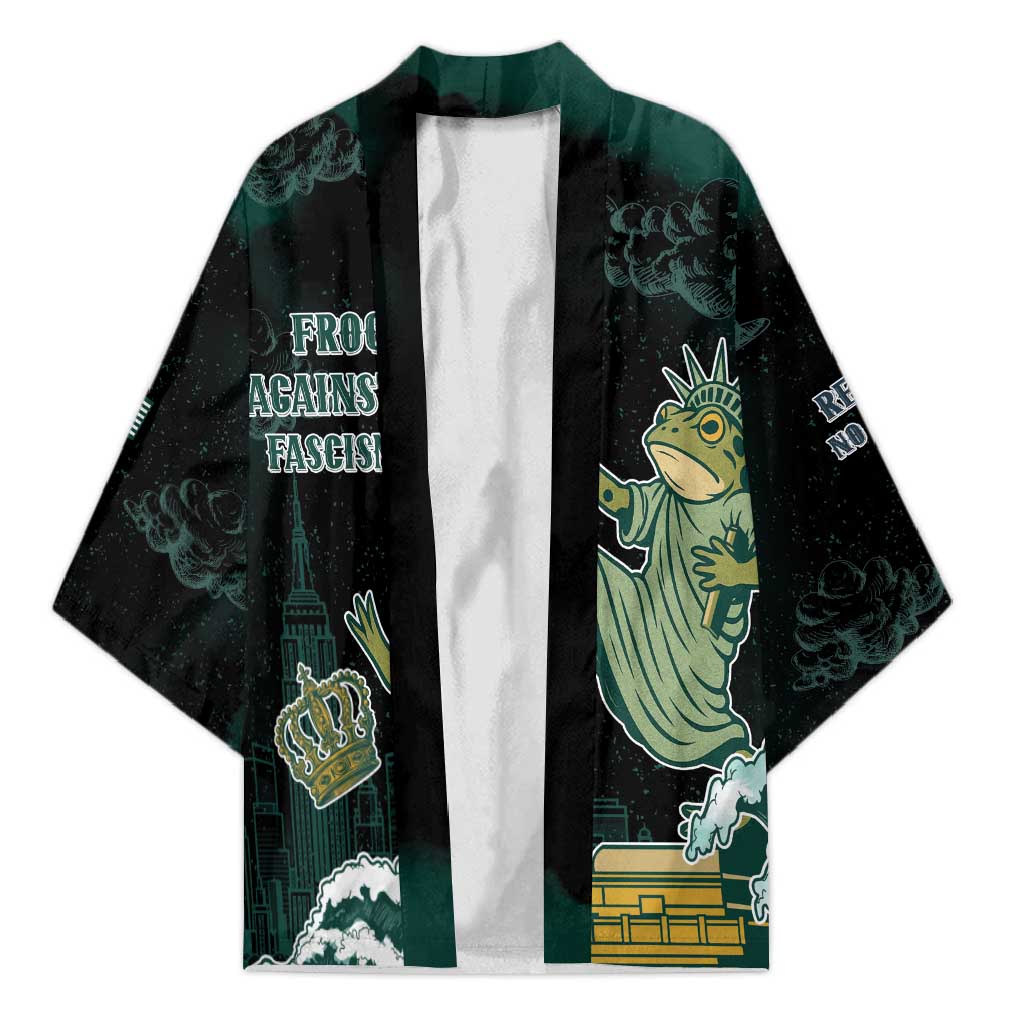Frogs Against Fascism Kimono No Kings Funny Portland Frog Protest - Wonder Print Shop