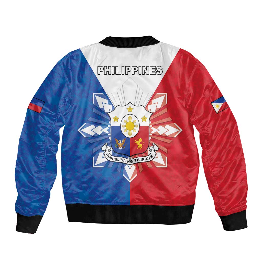 Philippines Filipinos Bomber Jacket Jose Rizal Flag Style