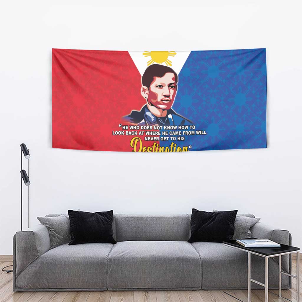 Philippines Filipinos Tapestry Jose Rizal Flag Style