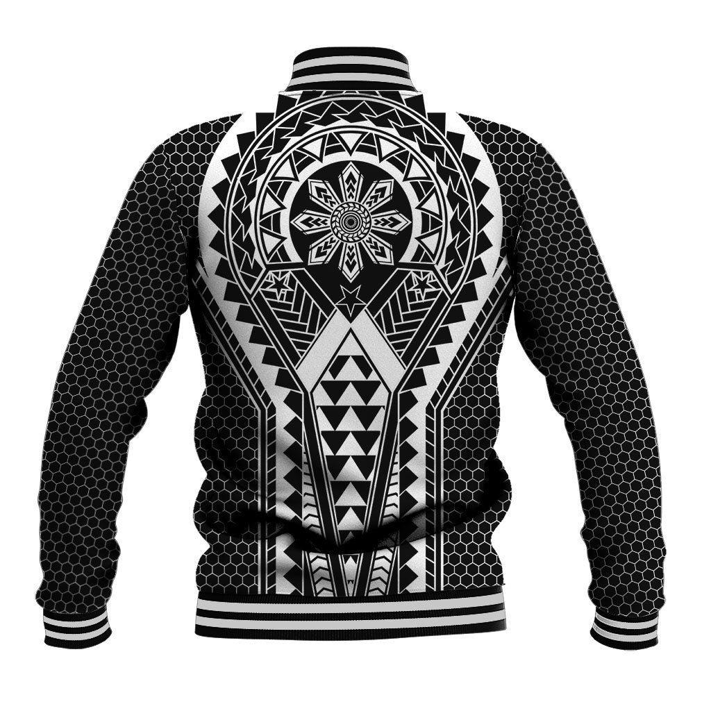 Philippines Batok Tribal Inspired Tattoo Black Baseball Jacket