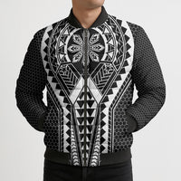 Philippines Batok Tribal Inspired Tattoo Black Bomber Puffer Jacket
