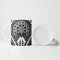 Philippines Batok Tribal Inspired Tattoo Black Ceramic Mug