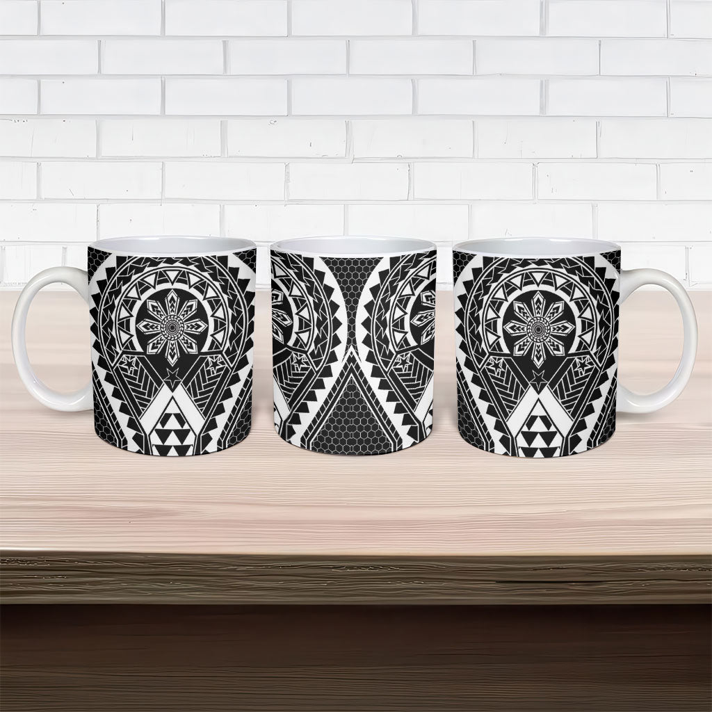 Philippines Batok Tribal Inspired Tattoo Black Ceramic Mug