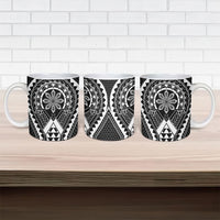 Philippines Batok Tribal Inspired Tattoo Black Ceramic Mug