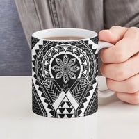 Philippines Batok Tribal Inspired Tattoo Black Ceramic Mug