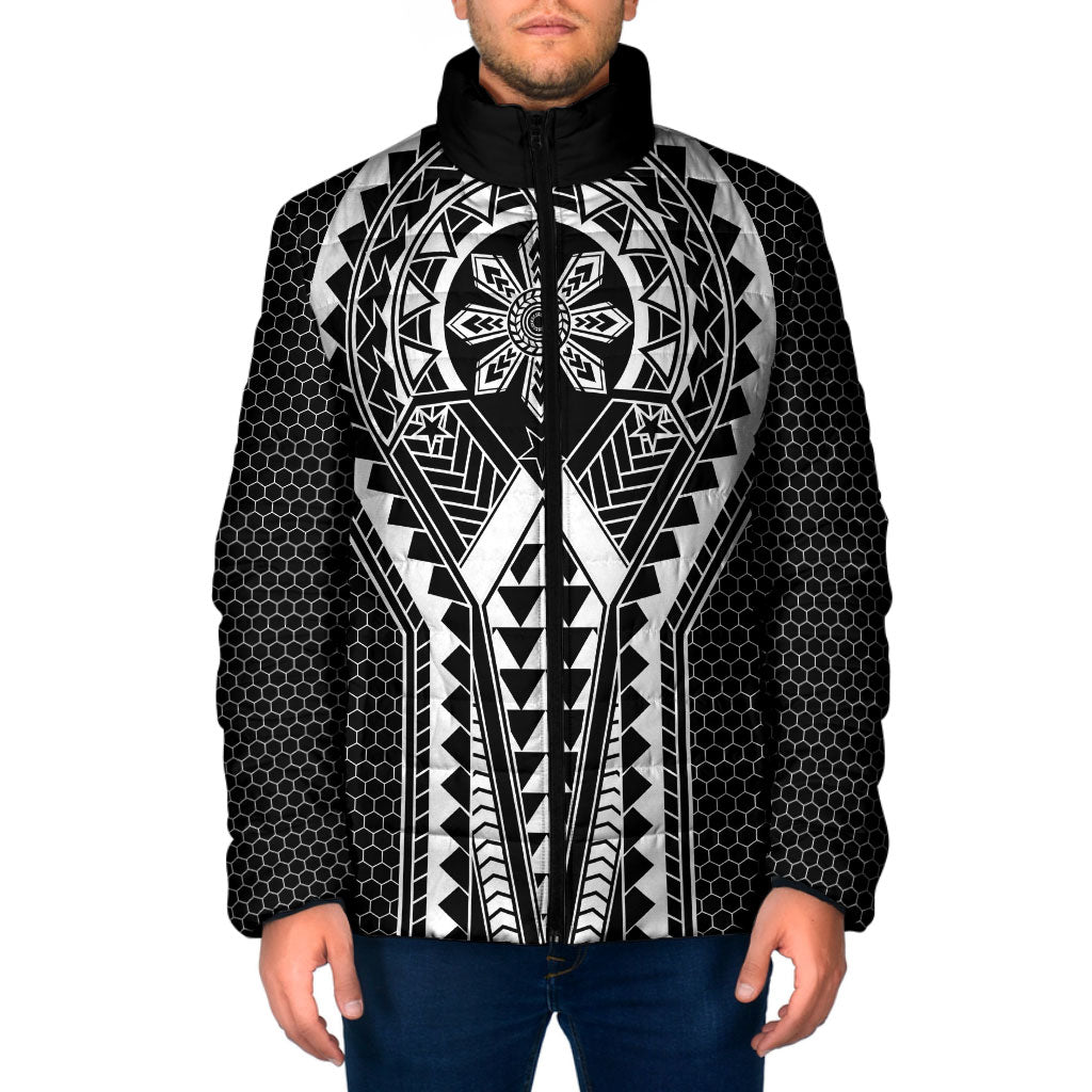 Philippines Batok Tribal Inspired Tattoo Black Padded Jacket