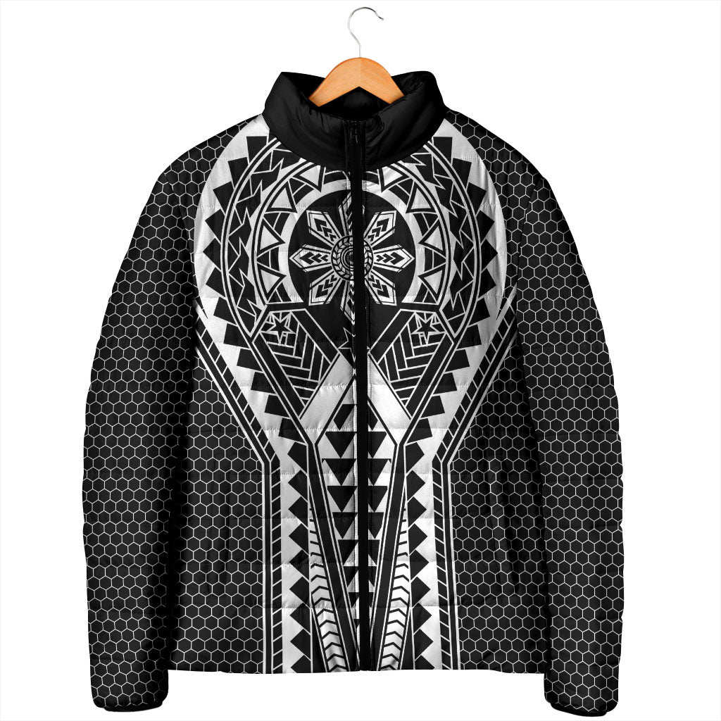 Philippines Batok Tribal Inspired Tattoo Black Padded Jacket