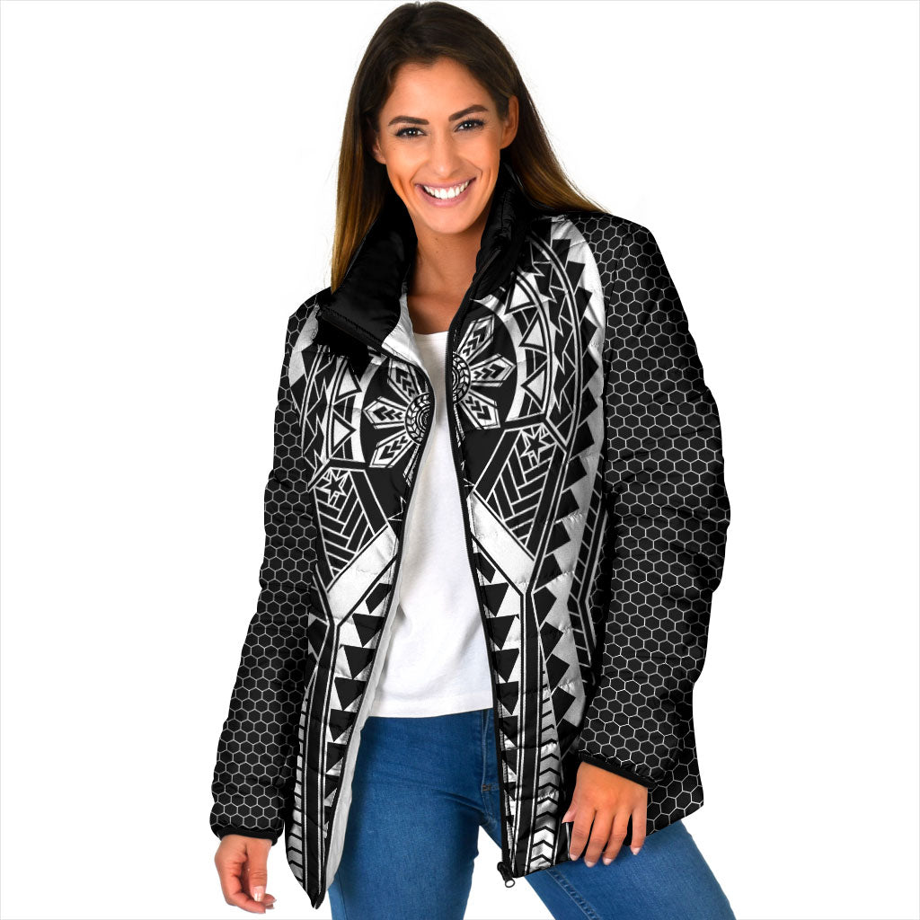 Philippines Batok Tribal Inspired Tattoo Black Padded Jacket