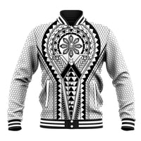 Philippines Batok Tribal Inspired Tattoo White Baseball Jacket