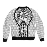 Philippines Batok Tribal Inspired Tattoo White Bomber Jacket