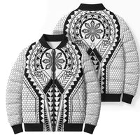 Philippines Batok Tribal Inspired Tattoo White Bomber Puffer Jacket