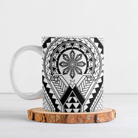 Philippines Batok Tribal Inspired Tattoo White Ceramic Mug