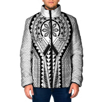 Philippines Batok Tribal Inspired Tattoo White Padded Jacket