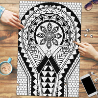 Philippines Batok Tribal Inspired Tattoo White Puzzle