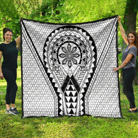 Philippines Batok Tribal Inspired Tattoo White Quilt
