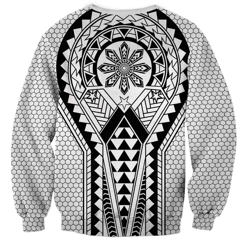 Philippines Batok Tribal Inspired Tattoo White Sweatshirt