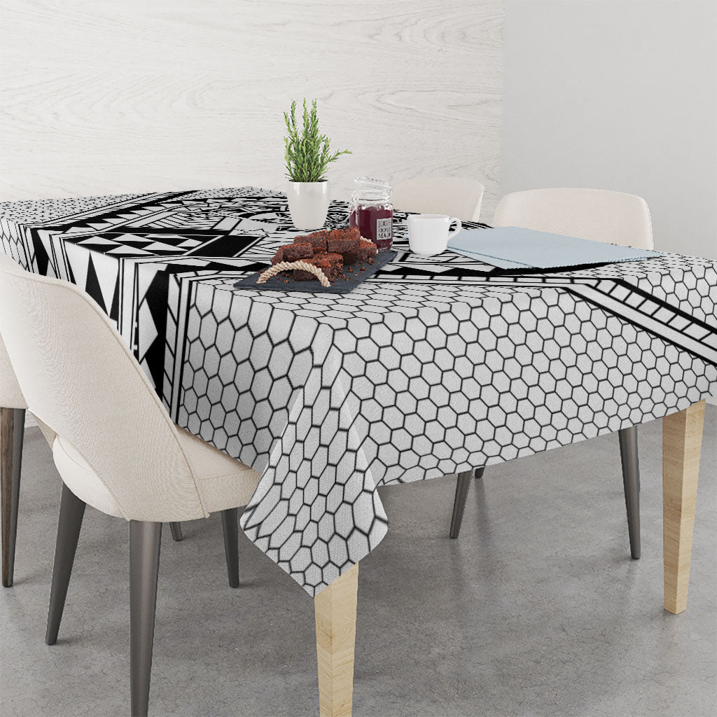 Philippines Batok Tribal Inspired Tattoo White Tablecloth