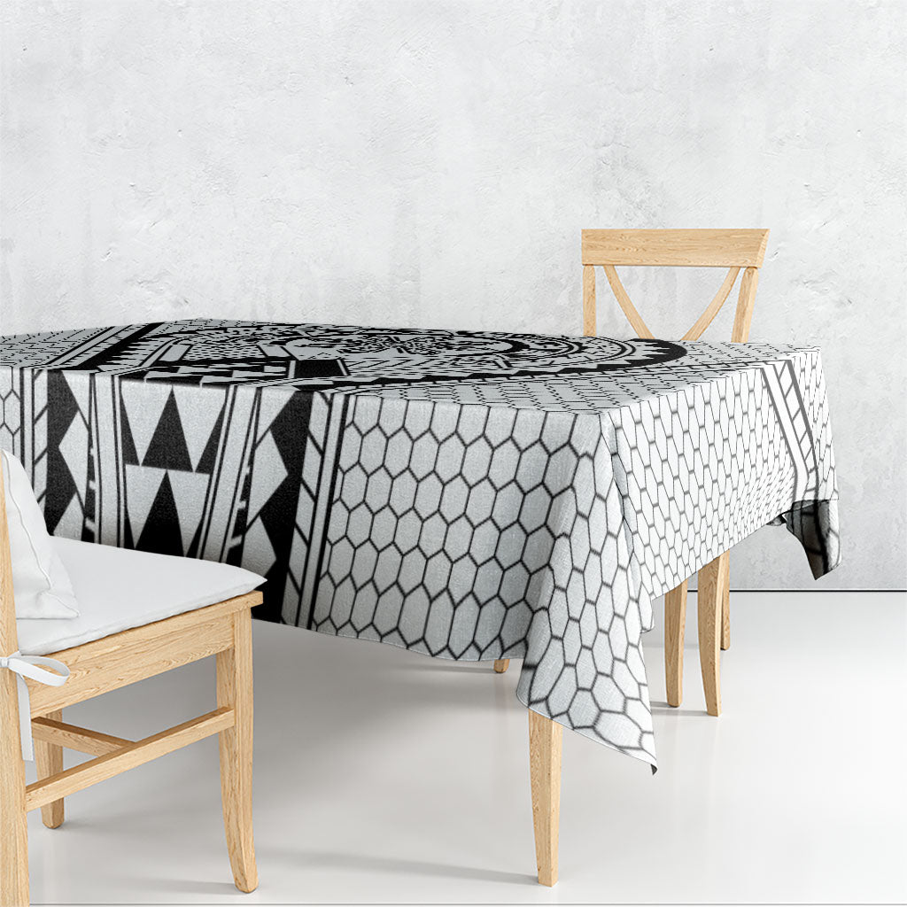 Philippines Batok Tribal Inspired Tattoo White Tablecloth