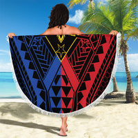 Philippines Batok Tribal Inspired Tattoo Beach Blanket