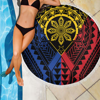 Philippines Batok Tribal Inspired Tattoo Beach Blanket