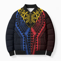 Philippines Batok Tribal Inspired Tattoo Bomber Puffer Jacket