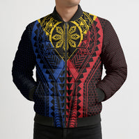 Philippines Batok Tribal Inspired Tattoo Bomber Puffer Jacket