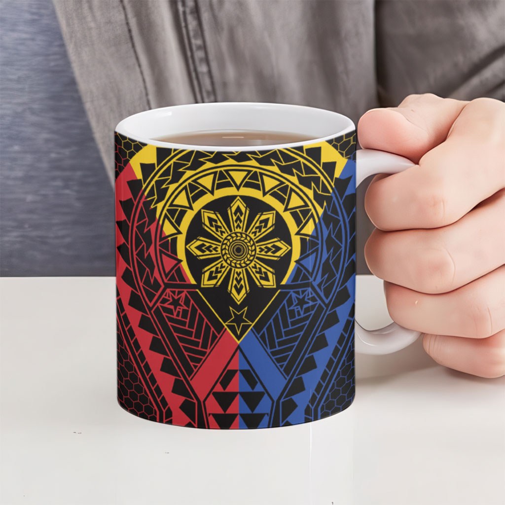 Philippines Batok Tribal Inspired Tattoo Ceramic Mug