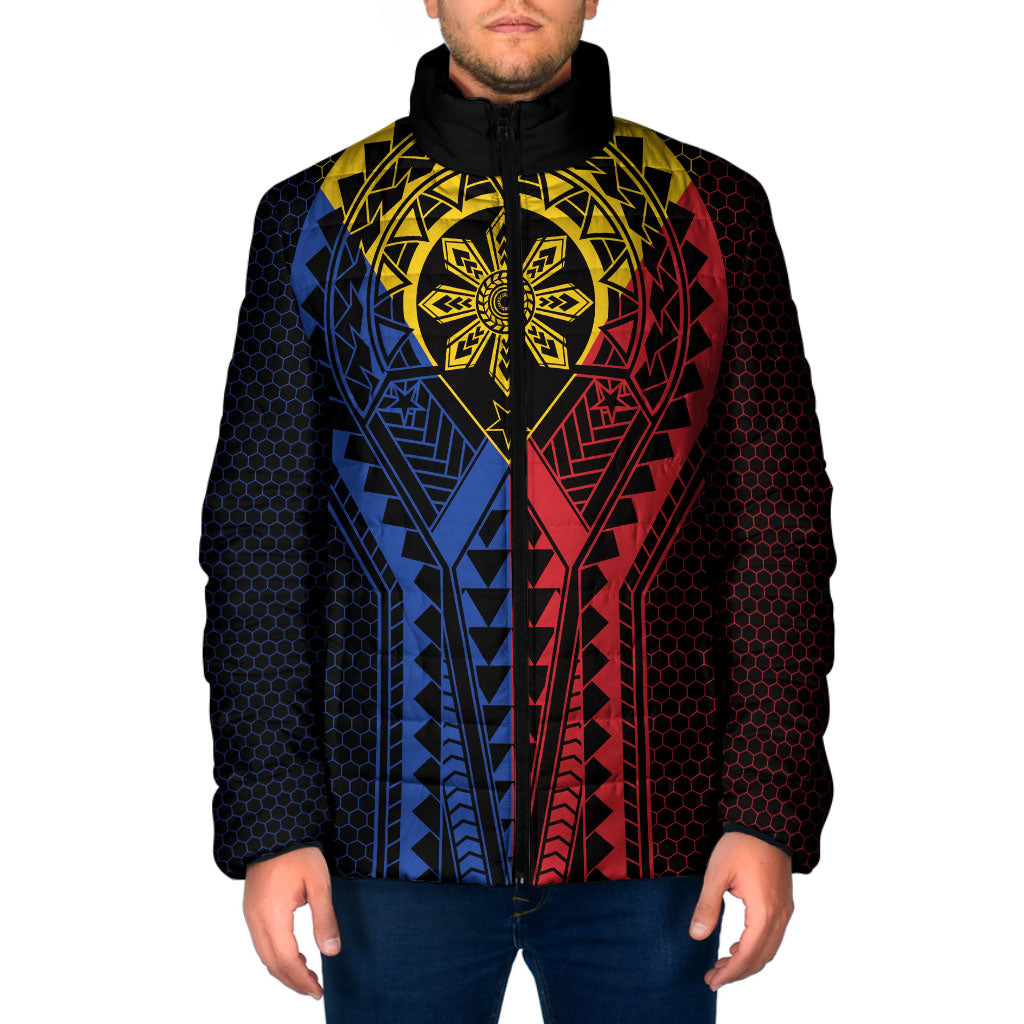Philippines Batok Tribal Inspired Tattoo Padded Jacket